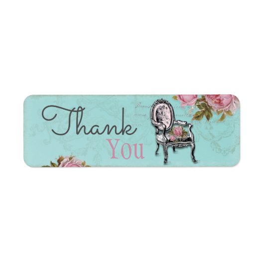 アクアフランスのラベルの椅子 ラベル (正面)