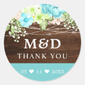 アクアフローラストリングラ素朴イツありがとうご結婚ざう ラウンドシール (正面)