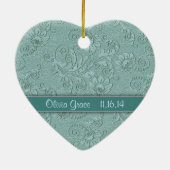 アクアフローラスワールベビー初めてのクリスマス セラミックオーナメント (裏面)