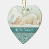 アクアフローラスワールベビー初めてのクリスマス セラミックオーナメント (左)