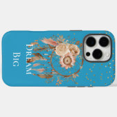 アクアフローラフェザーズドリームキャッチャー Case-Mate iPhoneケース (裏面 (横))