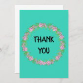 アクアフローラリースサンキューカード サンキューカード (正面/裏面)