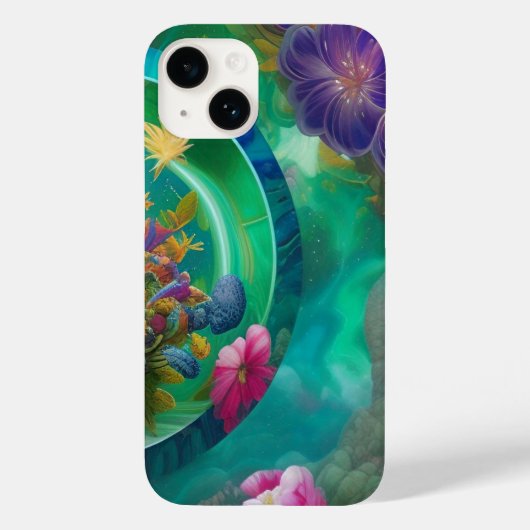 アクアフローラ抽象芸術水中庭園 Case-Mate iPhoneケース (裏面)