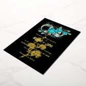 アクアフローラ結婚ズ 箔招待状 (回転した状態)