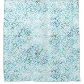 アクアブガーリールーグラムレオパード印刷 シャワーカーテン (正面)