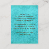 アクアブラウンホワイトフローラダマスコエンクロージャカード エンクロージャーカード (裏面)