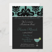 アクアブラックコピー、マルガリータ、私を尊敬する時間だ… 招待状 (正面/裏面)