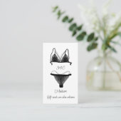 アクアブラックランジェリーサイズオララブライダルシャワー エンクロージャーカード (スタンド正面)