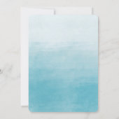アクアブリスウォーターグラデーションカラー結婚ズ 招待状 (裏面)
