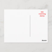 アクアブルーありがとう空白の- ポストカード (裏面)