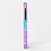 アクアブルーとホットピンクの紫陽花の風景 Case-Mate iPhoneケース (裏面/左)