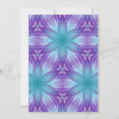 アクアブルーとロイヤルパープルのパープルウェディング 招待状 (裏面)