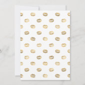 アクアブルーと金ゴールドフローラバーチャルシャワー 招待状 (裏面)