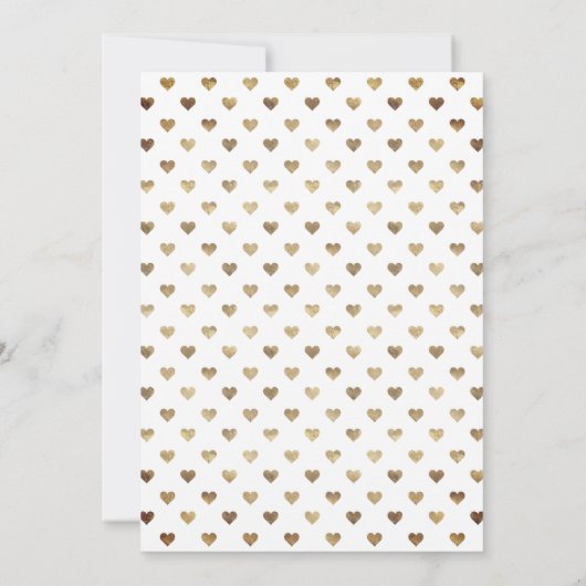 アクアブルーと金ゴールドフローラ結婚の更新 招待状 (裏面)