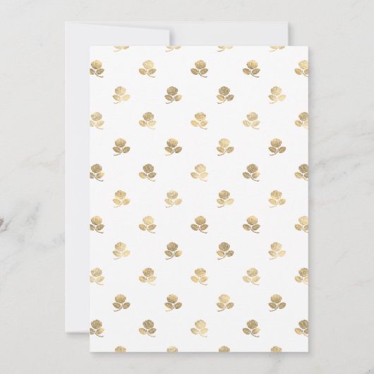 アクアブルーと金ゴールドフローラ結婚ズ セーブザデート (裏面)