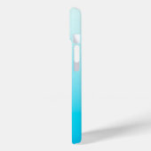 アクアブルーのオンブル背景 Case-Mate iPhoneケース (裏面 / 左)