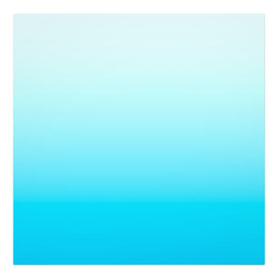 アクアブルーのグラデーション背景 フォトプリント           