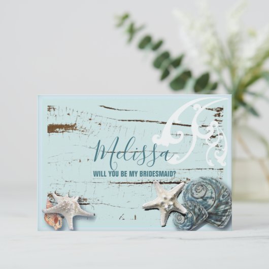 アクアブルーのシーセルは私の花嫁のメイドになるかな 招待状 (スタンド正面)