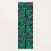 アクアブルーのスイカにジャガーパターン ヨガマット (裏面)