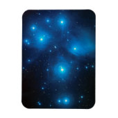アクアブルーのプレアデス星団の写真 マグネット (縦)