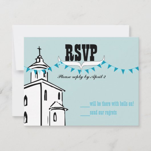 アクアブルーのホオジロ We're going to the Chapel RSVP (正面)