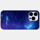 アクアブルーの天の川銀河 パーソナライズド セレスチャル Case-Mate iPhoneケース (裏面 (横))