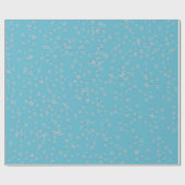 アクアブルーの泡 ラッピングペーパー (フラット)