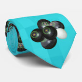 アクアブルーの芝生のボウルのパターン ネクタイ (ロール)