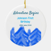 アクアブルーアドベンチャーが1st birthday mountain dを開始 セラミックオーナメント (裏面)