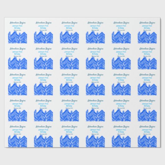 アクアブルーアドベンチャーが1st birthday mountain dを開始 ラッピングペーパー (フラット)