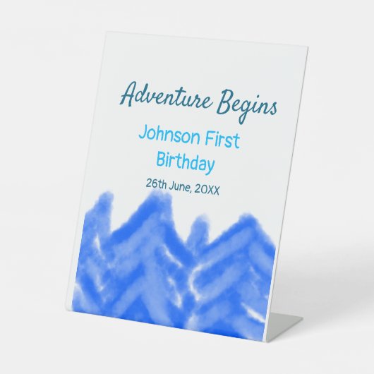 アクアブルーアドベンチャーが1st birthday mountain dを開始 台座サイン (正面)