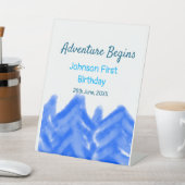 アクアブルーアドベンチャーが1st birthday mountain dを開始 台座サイン (インサイチュ)