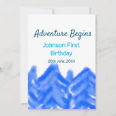アクアブルーアドベンチャーが1st birthday mountain dを開始 招待状 (裏面)