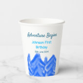 アクアブルーアドベンチャーが1st birthday mountain dを開始 紙コップ (裏面)