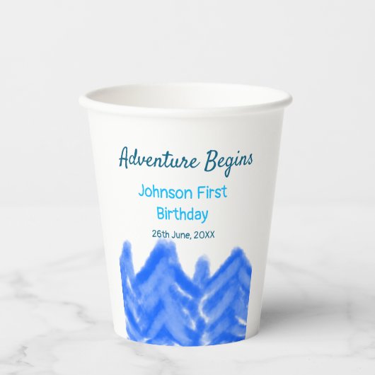 アクアブルーアドベンチャーが1st birthday mountain dを開始 紙コップ (正面)