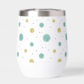 アクアブルーイエローフランシスカンスターバストミッドセンチュリー (背面)