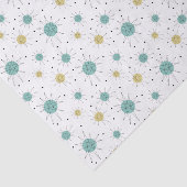 アクアブルーイエローフランシスカンスターバストミッドセンチュリー 薄葉紙 (詳細)