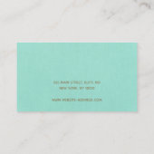 アクアブルーイヤリングディスプレイ 名刺 (裏面)