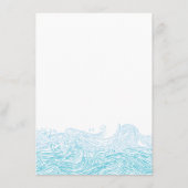 アクアブルーウィークエンドイベント海ウェーブビーチ結婚式 エンクロージャーカード (裏面)