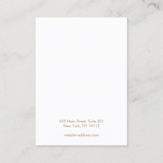 アクアブルーウォーターカラーネックレス表示ホルダー 名刺 (裏面)