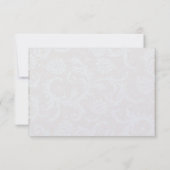 アクアブルーオンブラウンダマスクウェディングサンキューカード サンキューカード (裏面)