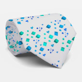 アクアブルーキューブとハートネクタイ ネクタイ (ロール)