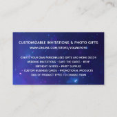 アクアブルーギャラクシーグリッターオンラインストア 名刺 (裏面)