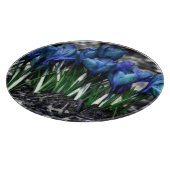 アクアブルークロカス開花 カッティングボード (角)