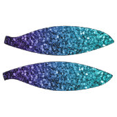 アクアブルーグラデーショングリッターの輝き バスケットボール (パネル)