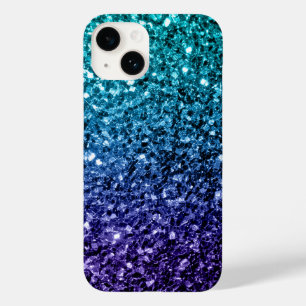 アクアブルーグラデーショングリッターの輝き Case-Mate iPhone 14ケース