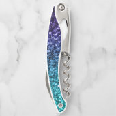 アクアブルーグラデーショングリッタースパフェイクークルズモノグラム ソムリエナイフ (裏面)