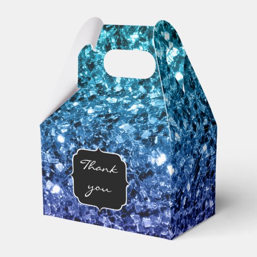 アクアブルーグラデーショングリッタースパークルススウィート16 フェイバーボックス (裏面サイド)