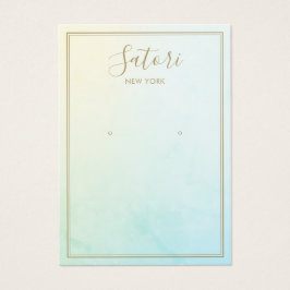 アクアブルーグラデーションシグネチャイヤリングディスプレイ