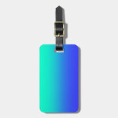 アクアブルーグラデーション ラゲッジタグ (正面縦)